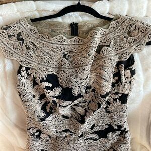 TADASHI SHOJI EMBROIDERED DRESS SIZE 2